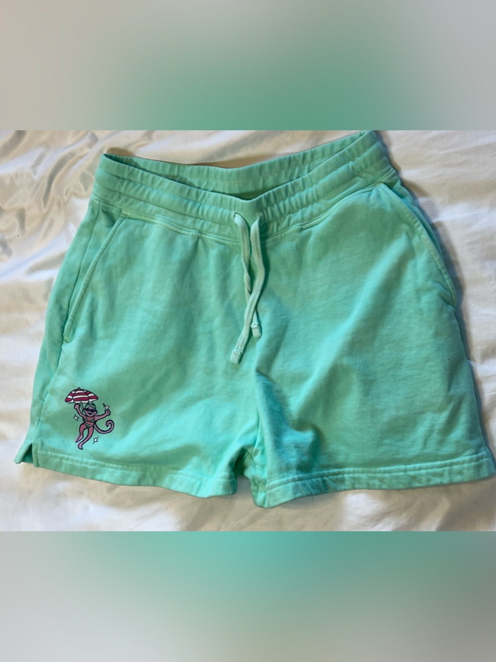 Roller Rabbit Monkey Sweatshorts Mint Green Size S